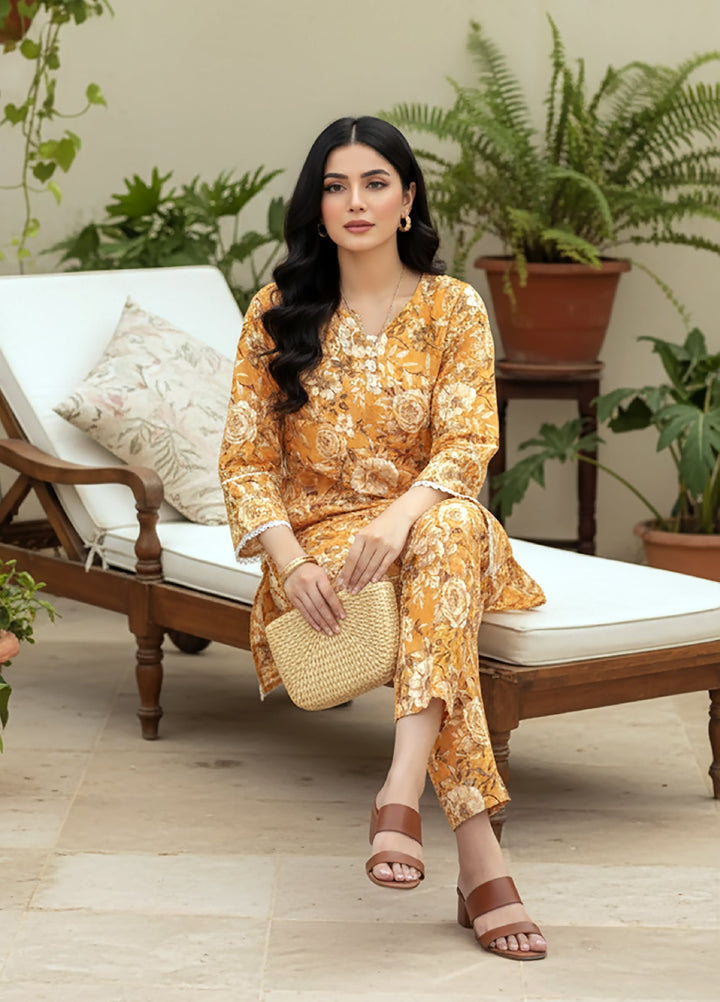 Lakhany Women Co Ord Pret Printed Cambric 2 Piece LG-IZ-0454 - Winter Collection