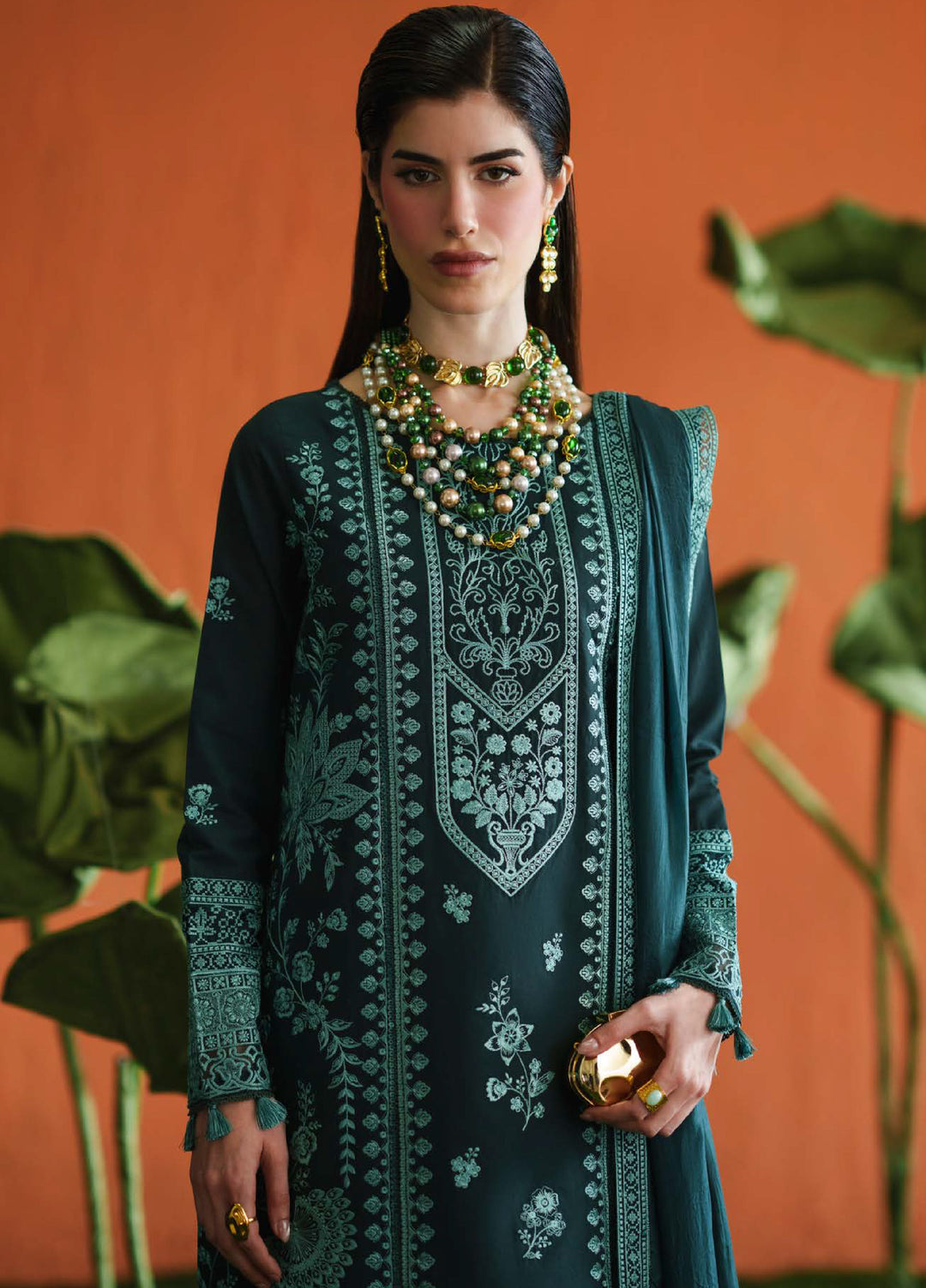 Blooming Flower by Zariya Unstitched Embroidered Lawn 3 Piece Suit ZRY26ULB IEZAK ZB-60108 - Festive Collection