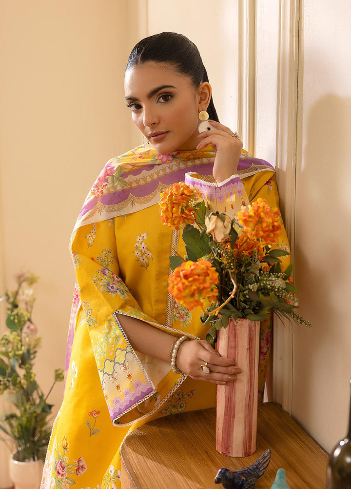 Nissa by RajBari Unstitched Printed Lawn 3 Piece Suit RB26ULN D-01 - Casual Collection