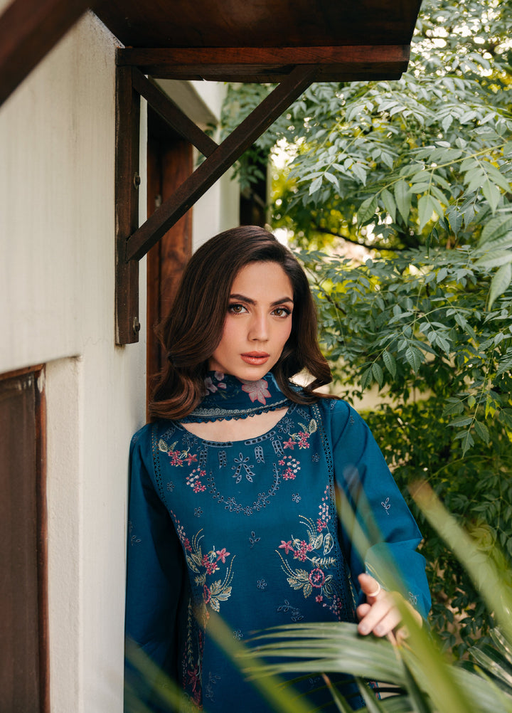 Zync by Florent Unstitched Embroidered Lawn 3 Piece Suit FL26ULZ FZ-7B - Lawn Collection