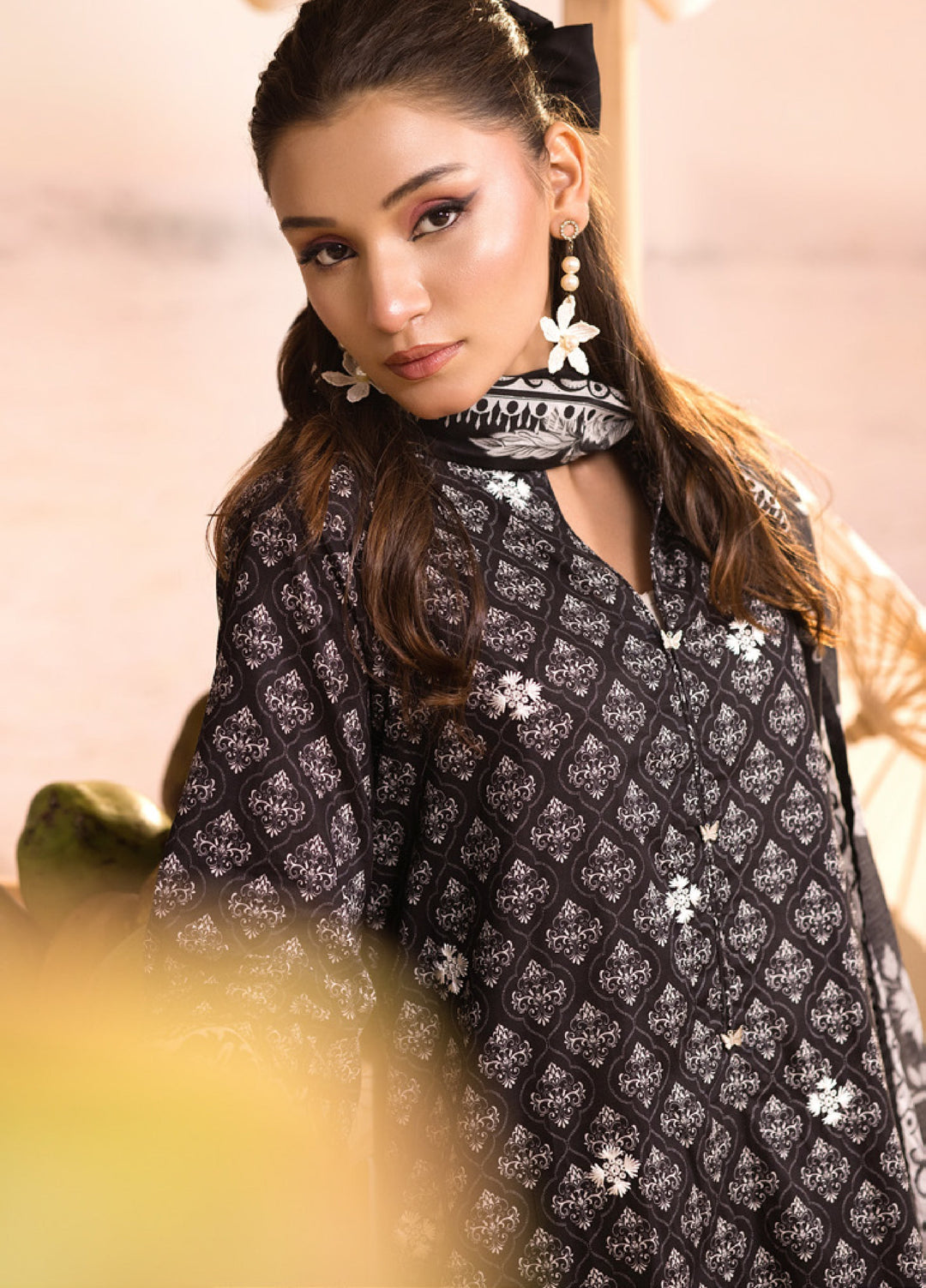 Regalia Textiles Unstitched Embroidered Lawn 3 Piece Suit RG26UEL D-1 - Casual Collection