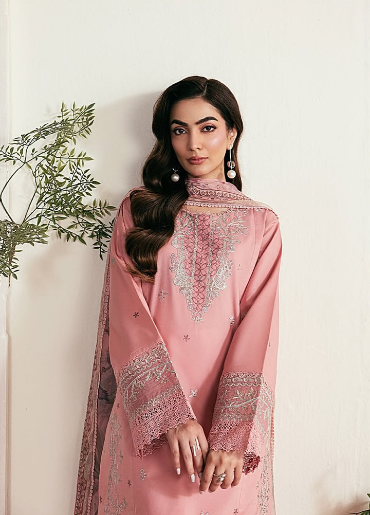Zync by Florent Unstitched Embroidered Lawn 3 Piece Suit FL26ULZ FZ-1A - Summer Collection