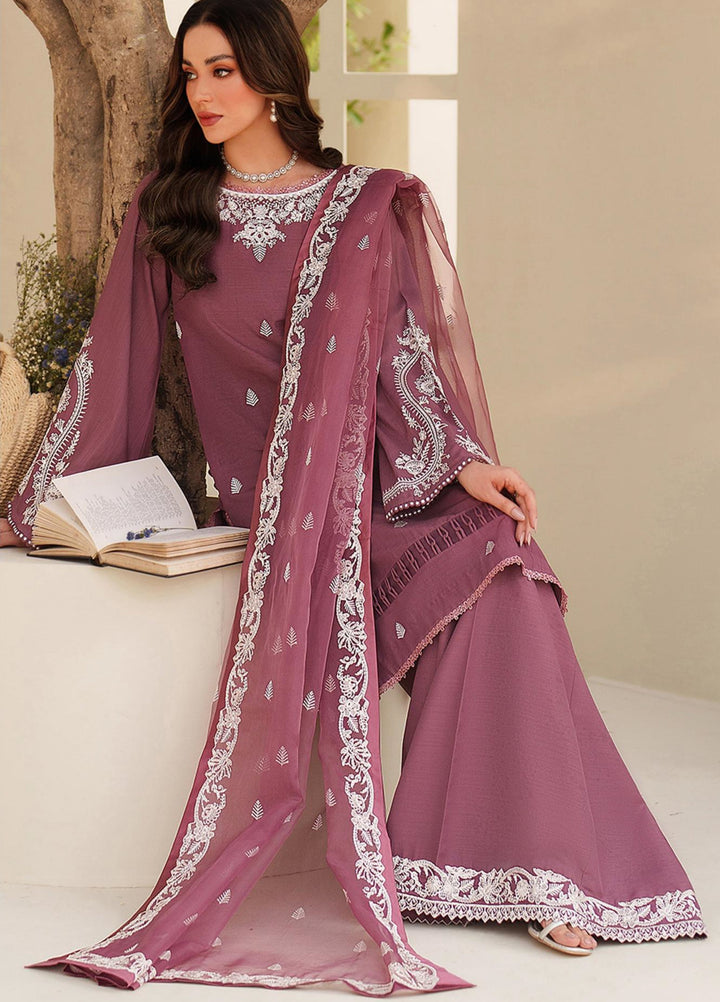Tabeer by Zarif Unstitched Silk Embroidered 3 Piece Suit ZR26UT ZE-TS-08 SUNG - Winter Collection