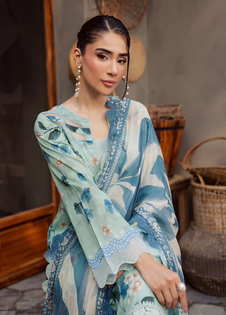 Signature Prints by Nureh Unstitched Printed Lawn 3 Piece Suit NU26USL SP-161 - Summer Collection