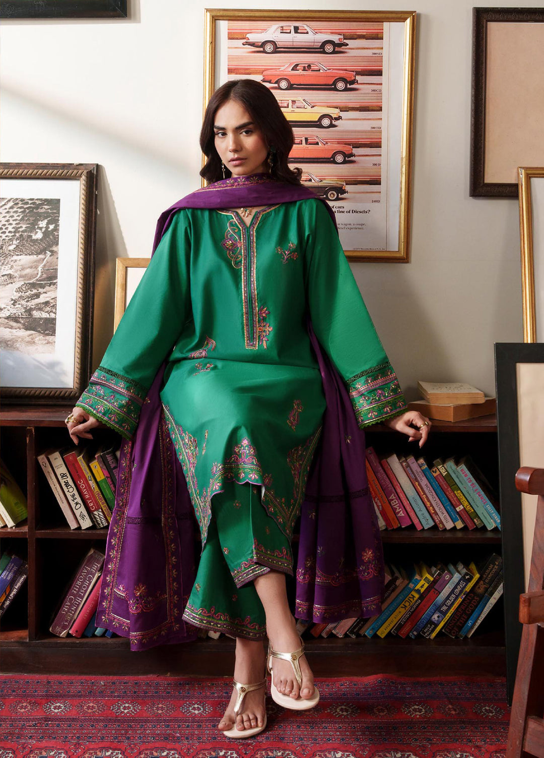 RajBari Women RTW Embroidered Lawn 3 Piece Suit RB26PLE Inara 07 - Eid Collection