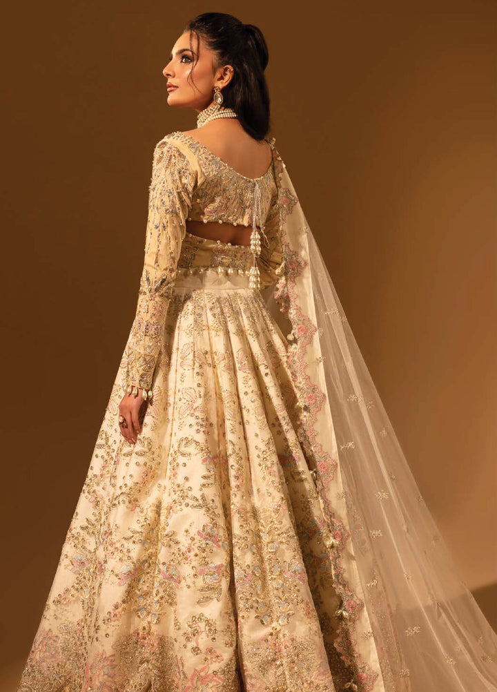 Aylin Unstitched Raw Silk Embroidered Suits 3 Piece AYL25US Raw Silk BEIGE - Festive Collection