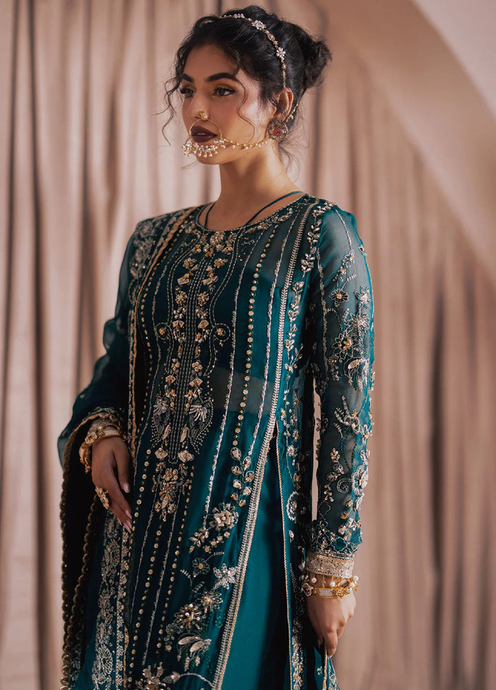 Zarposh Unstitched Embroidered Organza 3 Piece Suits ZP26UF Firaaq - Festive Collection