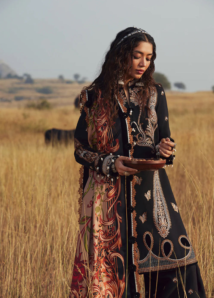 Saira Rizwan Unstitched Khaddar Embroidered Suits 3 Piece SR25UW D-01 Mahtaab - Winter Collection