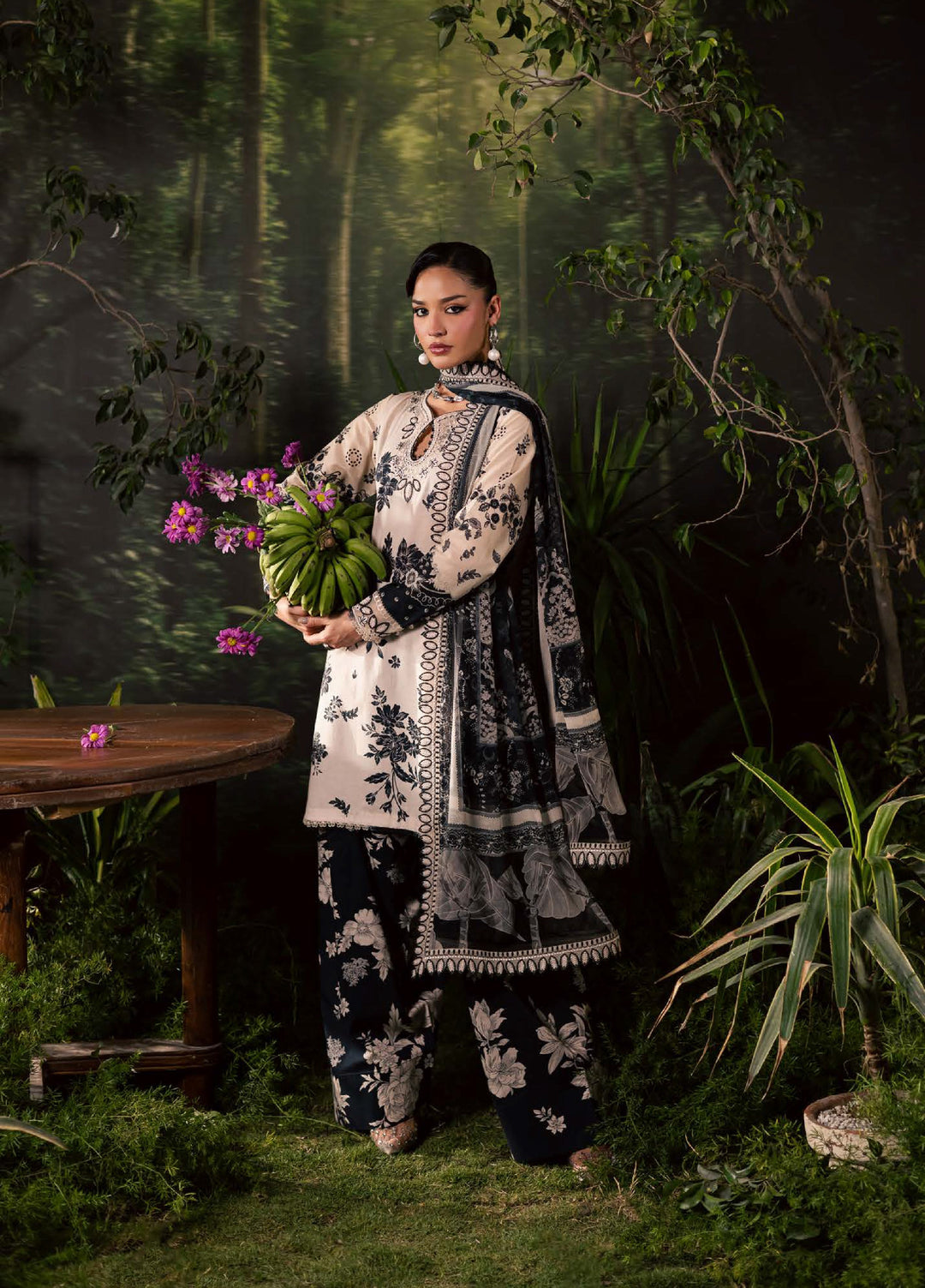 Daily Delight by Nureh Unstitched Embroidered Lawn 3 Piece Suit NU26UDDL DD-27 - Summer Collection