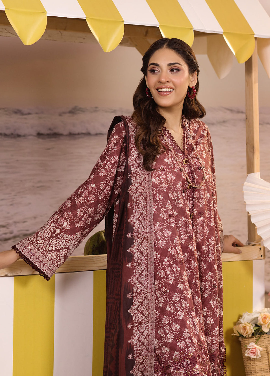 Regalia Textiles Unstitched Embroidered Lawn 3 Piece Suit RG26UEL D-4 - Casual Collection