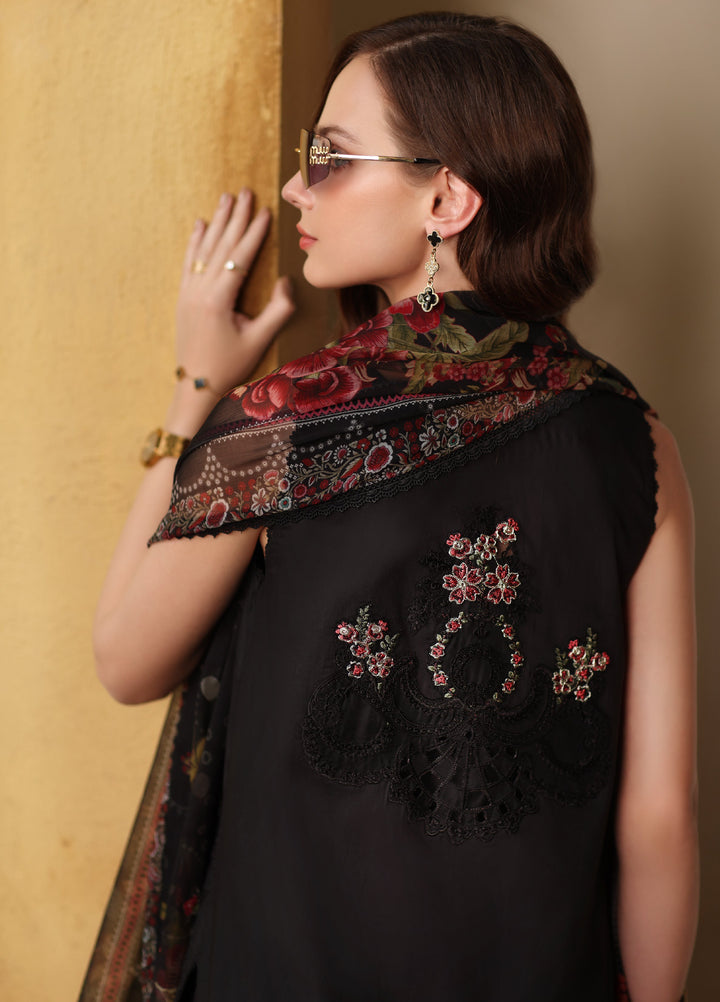Noor by Saadia Asad Unstitched Embroidered Laserkari Lawn 3 Piece Suit SA26ULNL D5 - Lawn Collection
