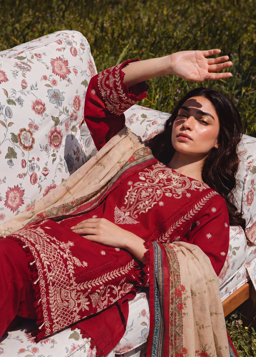 Zellbury Unstitched Embroidered Cotton 3 Piece Suit ZB26UCC WUC26E34062 - Casual Collection