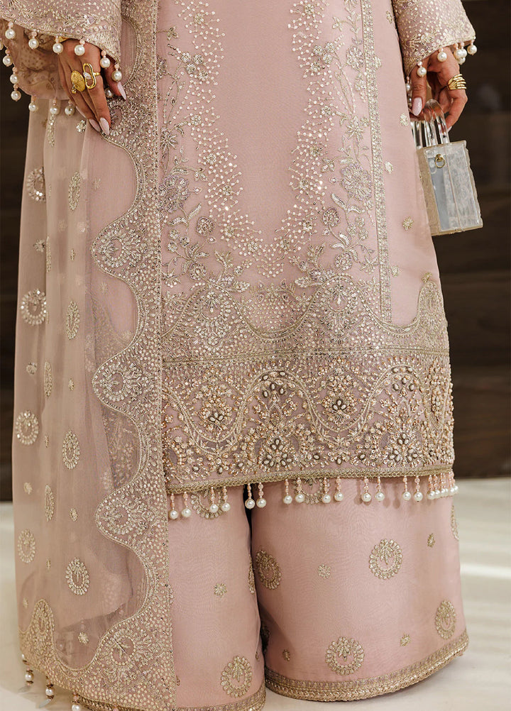 Aymal by Alizeh Fashion Handcrafted Unstitched Embroidered Chiffon 3 Pcs Suit AF26UAC 08-REEF - Festive Collection