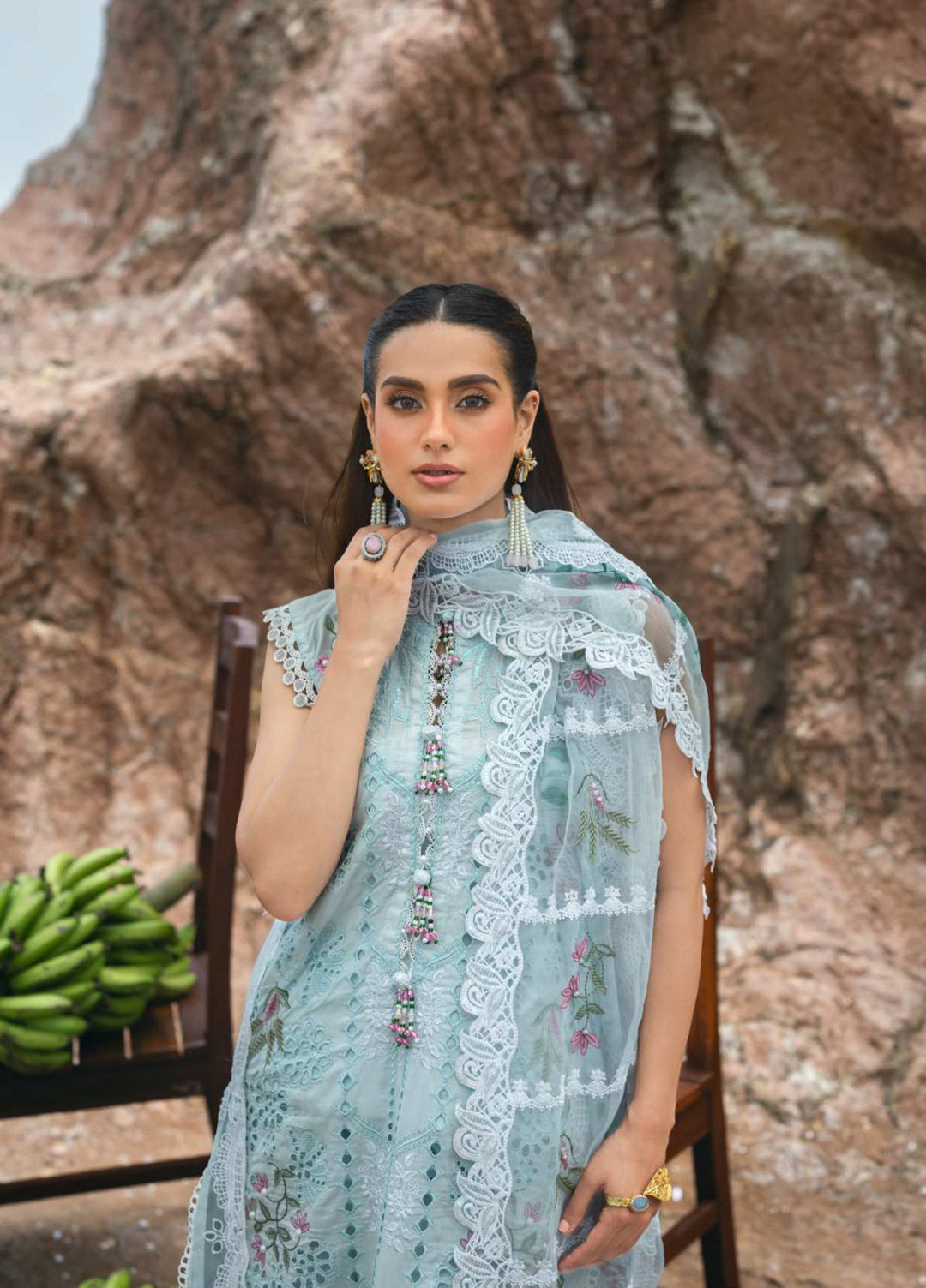 Mahiymaan by Al Zohaib Unstitched Embroidered Luxury Lawn 3 Piece Suit AZ26UM D-6 - Festive Collection