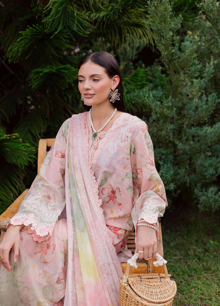 Gardenia by Nureh Unstitched Embroidered Lawn 3 Piece Suit NU26UGL NSG-208 - Summer Collection
