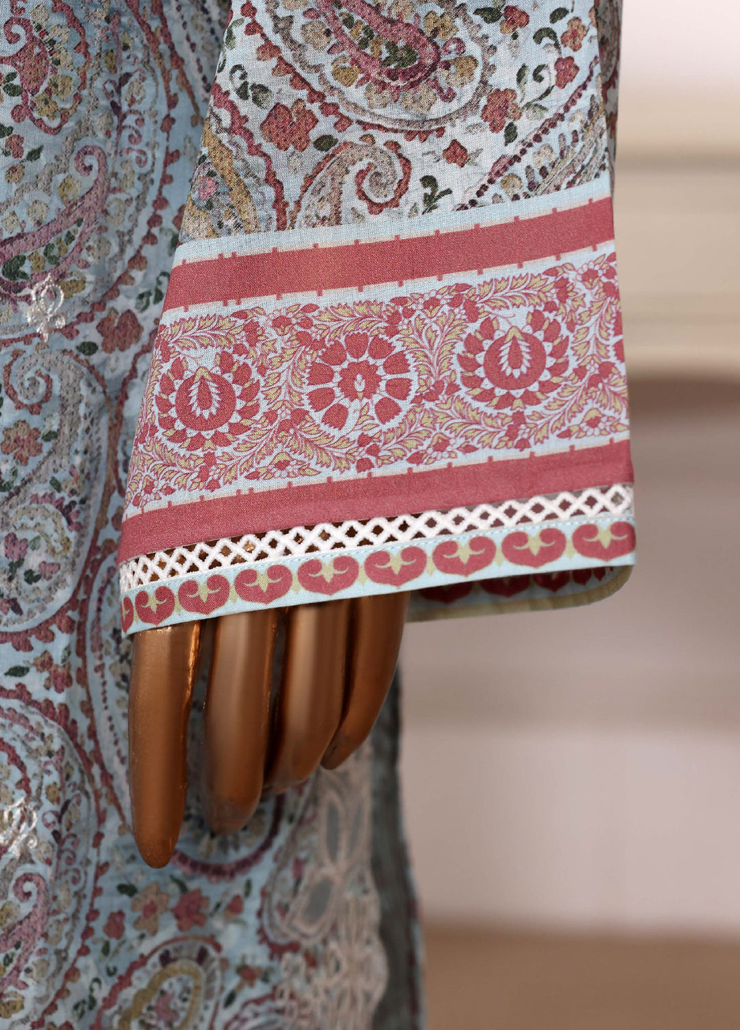 Hz Textiles RTW Cutwork Kari Embroidered Lawn 3 Piece Suit HZ26ULC CPE-3P-011 - Summer Collection