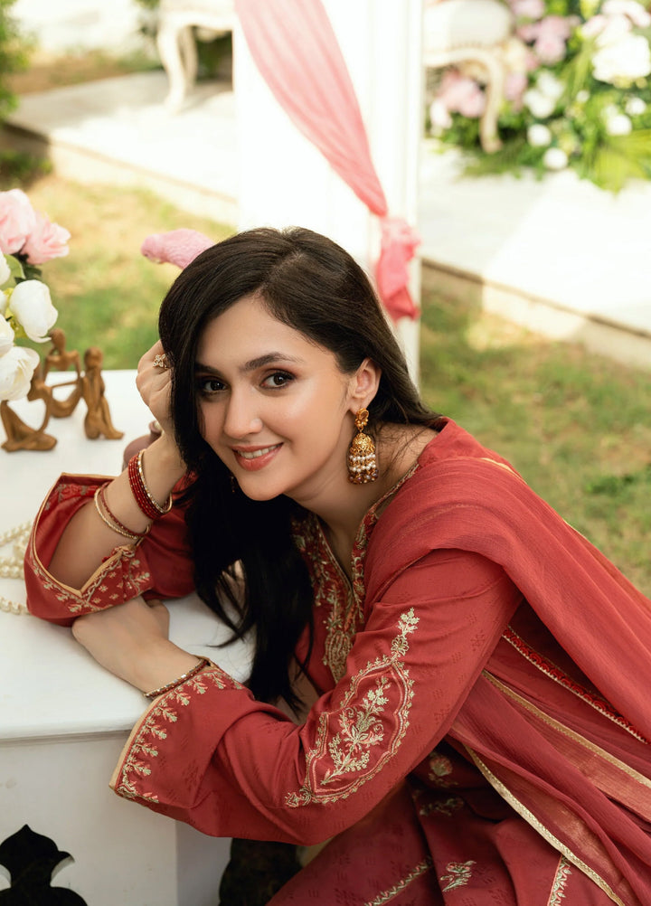 Omal by Komal Baat Paaki Women Dobby 3 Piece Pret Suit Mehrmah - Festive Collection