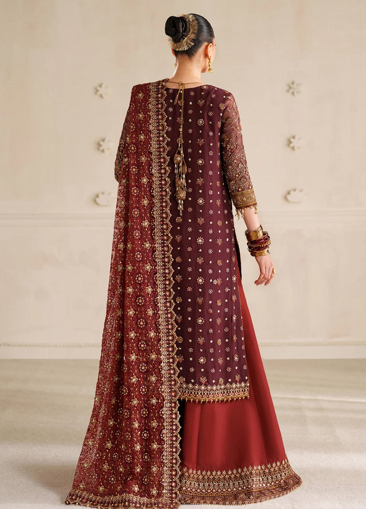 Chantelle by Baroque Unstitched Chiffon Embroidered Suits 3 Piece BQ25FC CH14-07 - Festive Collection