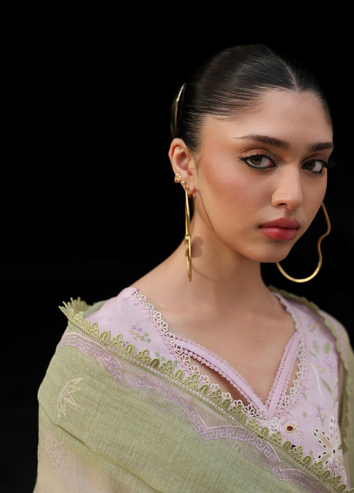 Q Line by Qalamkar Unstitched Embroidered Lawn 3 Piece Suit QLK26ULQ ZAYLA QKL-12 - Festive Collection