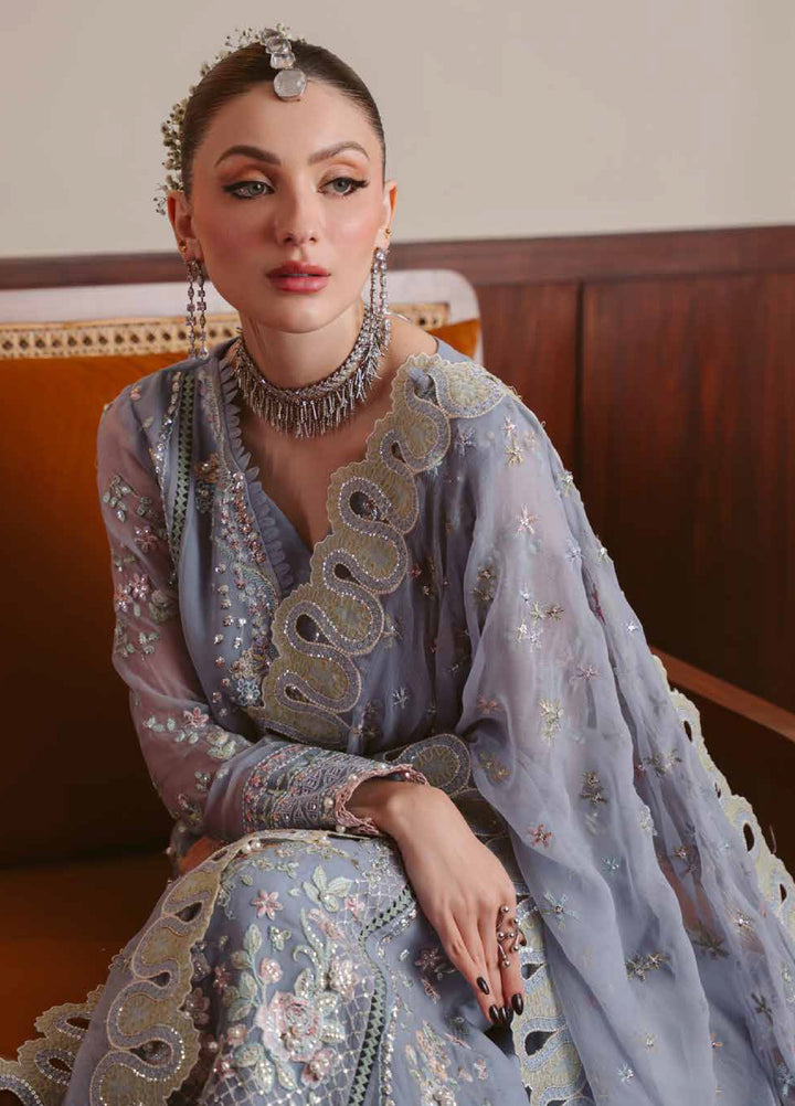 Elaya by Nureh Unstitched Embroidered Chiffon 4 Piece Suit NU26UEF NEL-94 - Festive Collection