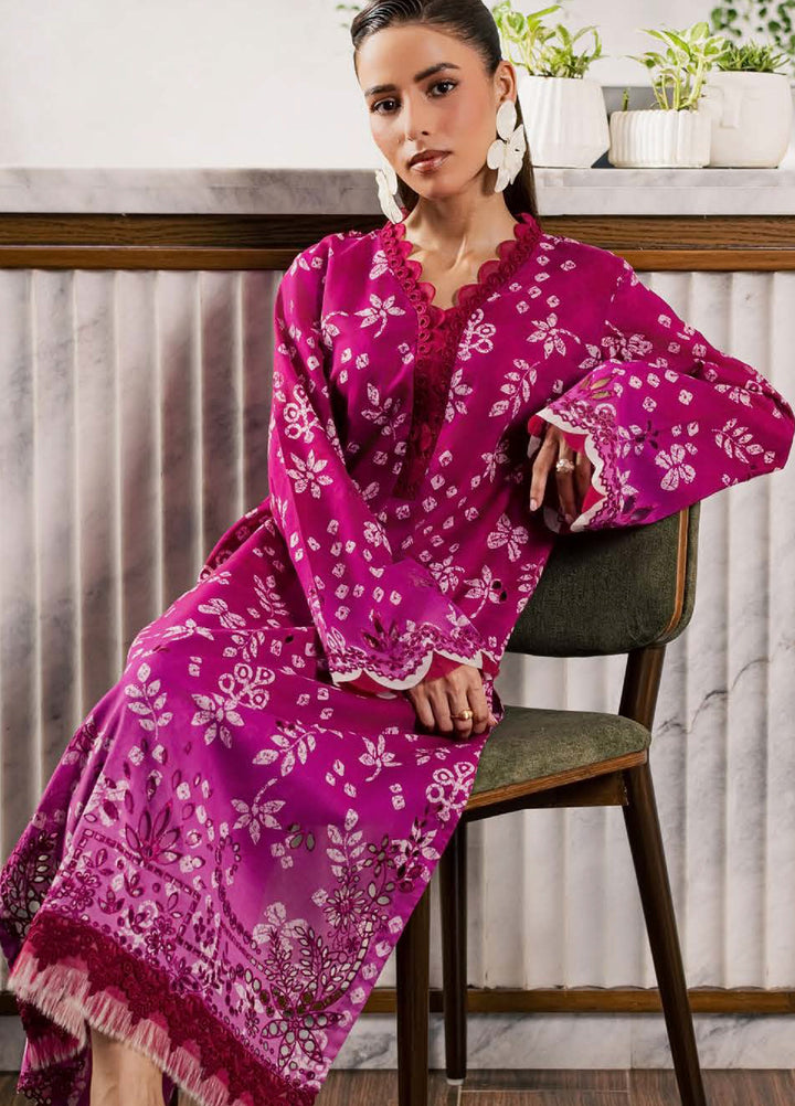 Ballerina by Nureh Unstitched Printed Chikankari Lawn 2 Piece Suit NU26UBCL NU2-218 - Casual Collection
