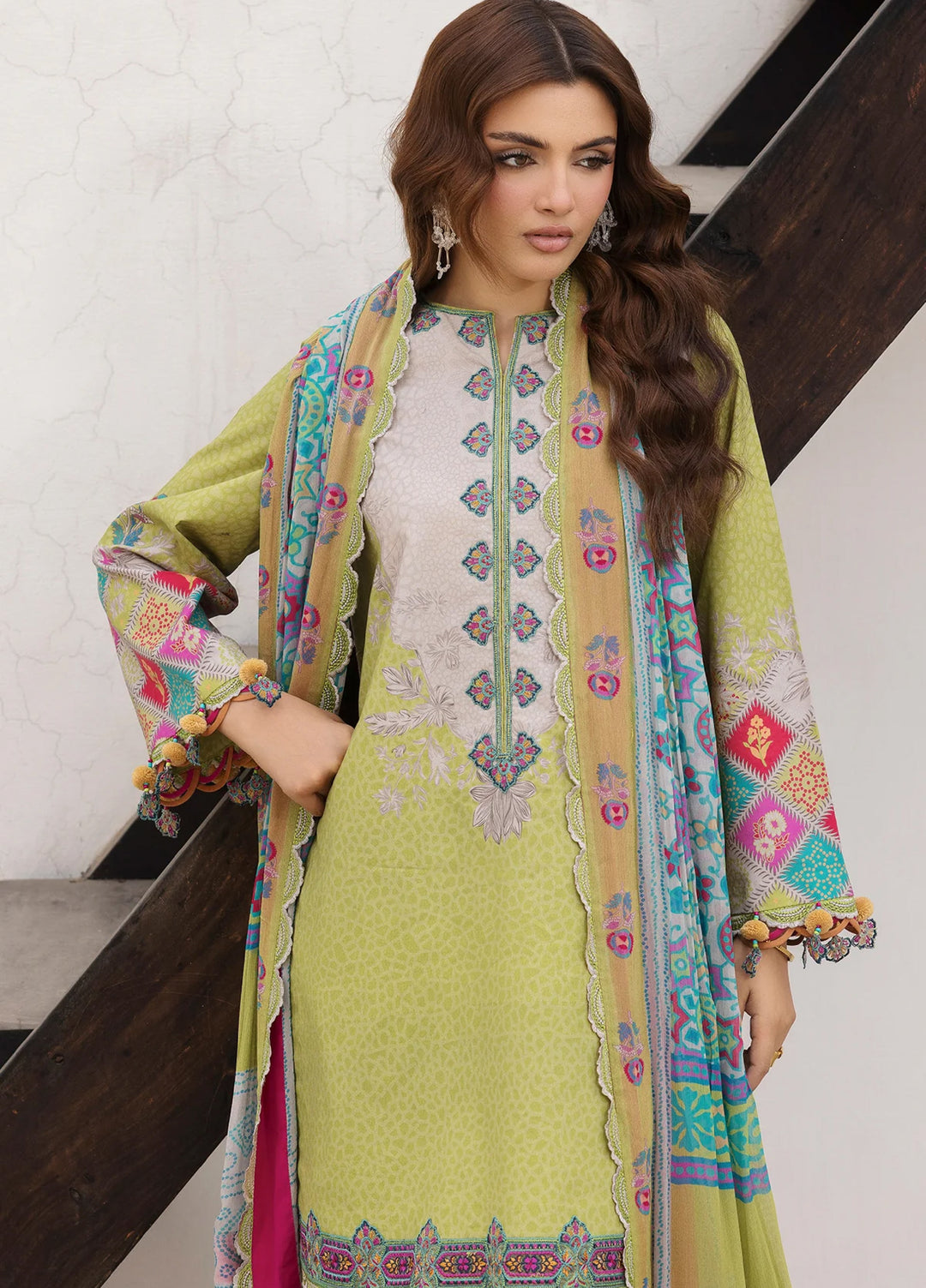 Andaaz by Charizma Unstitched Embroidered Lawn 3 Piece Suit CHR26UAL CAD6-10 - Summer Collection
