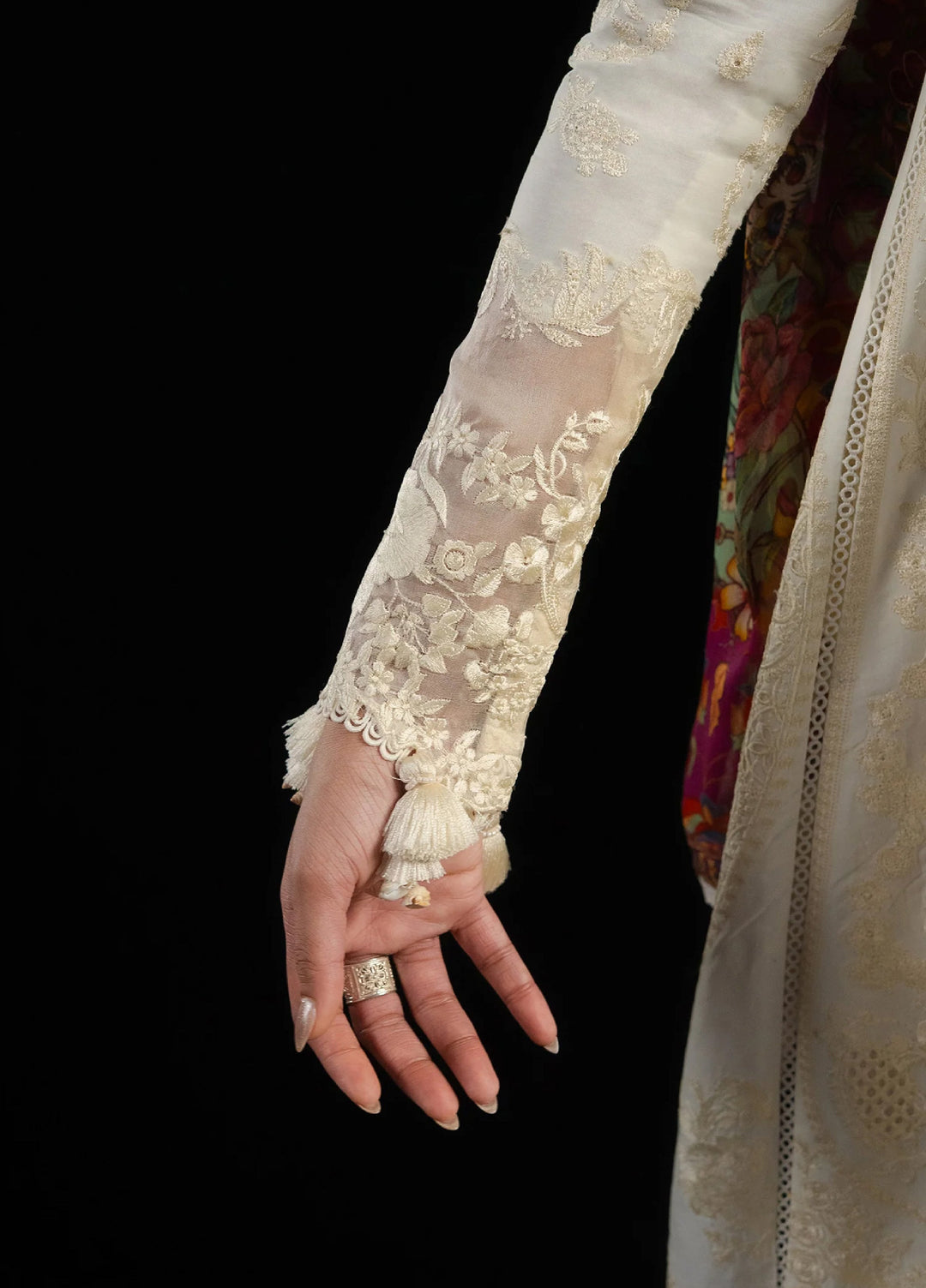 Zan by Hussain Rehar Unstitched Embroidered Lawn 3 Piece Suit HR26UZF Sefi D-93 - Festive Collection
