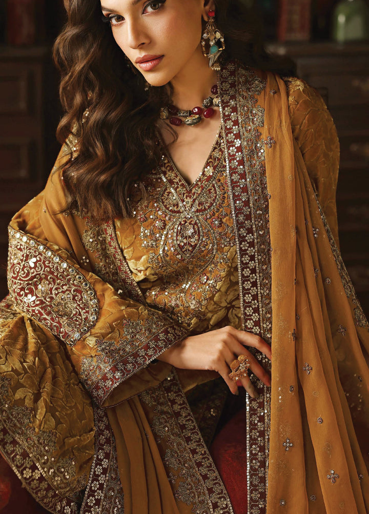 Signora by Charizma Unstitched Velvet Embroidered Suits 3 Piece CRZ25SV CVT5-12 - Festive Collection
