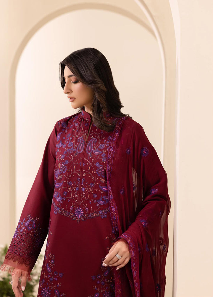 RajBari Exclusive Unstitched Embroidered Lawn 3 Piece Suit RB26UE D-8 - Summer Collection