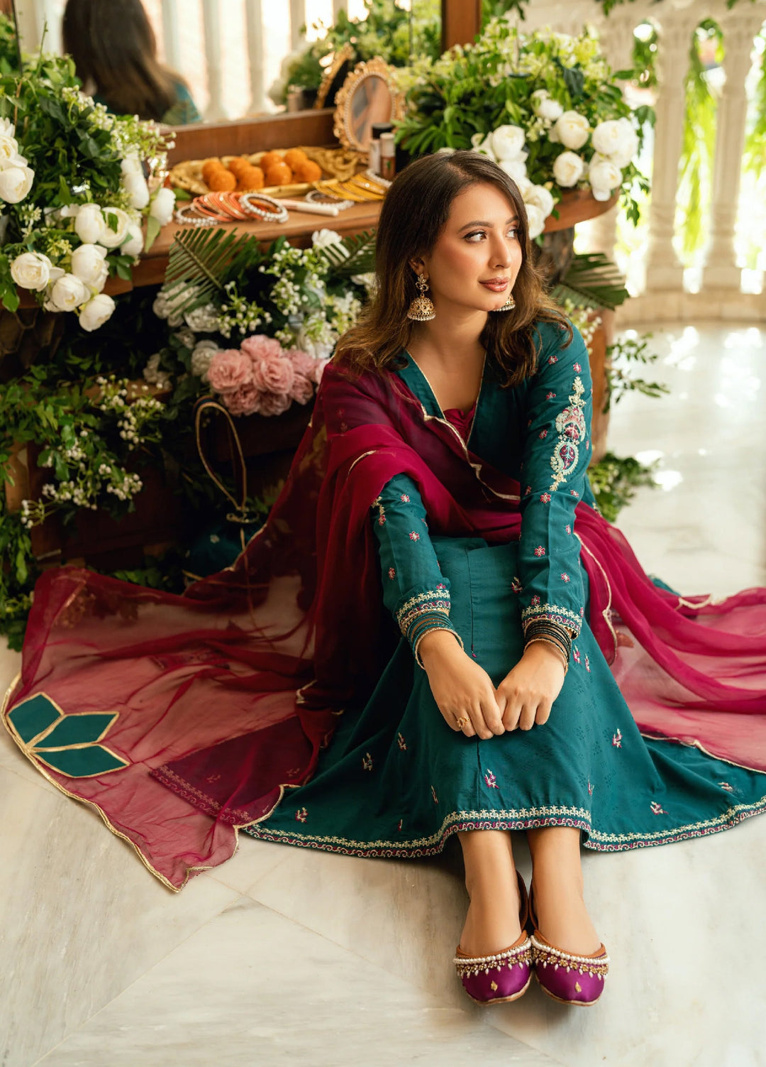 Omal by Komal Baat Paaki Women Dobby 3 Piece Pret Suit Mahrukh - Festive Collection