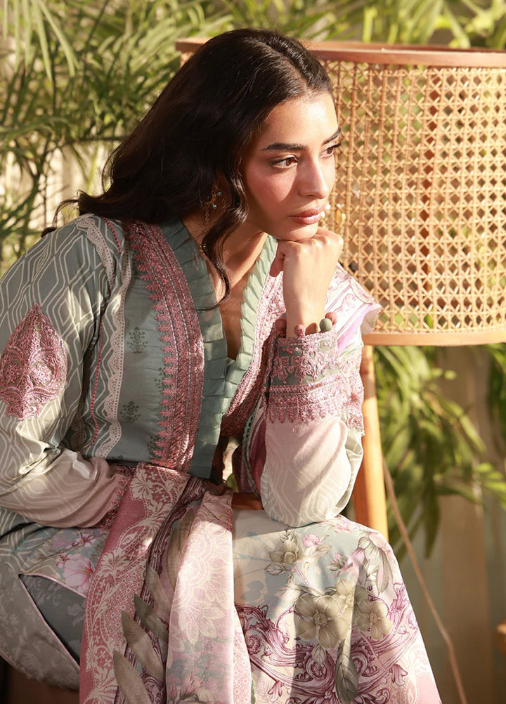 Delia by Gulaal Unstitched Embroidered Lawn 3 Piece Suit GL26UD D-3 Elys - Summer Collection