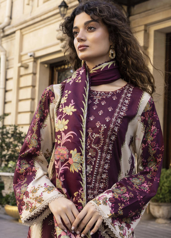 Meerak Women Pret Premium Embroidered Linen 3 Piece Vionna - Winter Collection