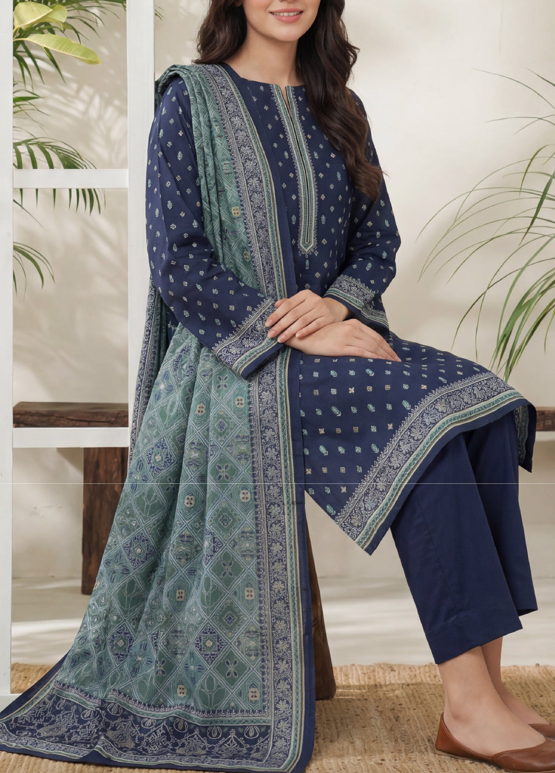 Daman by VS Textiles Unstitched Printed Lawn 3 Piece Suit VS26UDL D-02 848 - Casual Collection