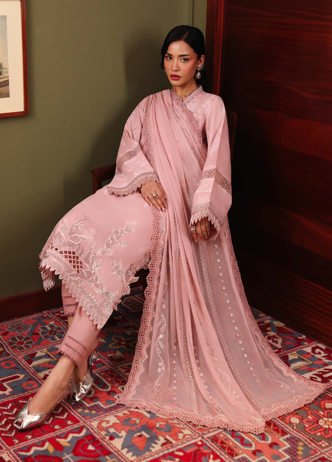 Maya by Nureh Unstitched Embroidered Jacquard 3 Piece Suit NU26UJM NJ-111 - Casual Collection
