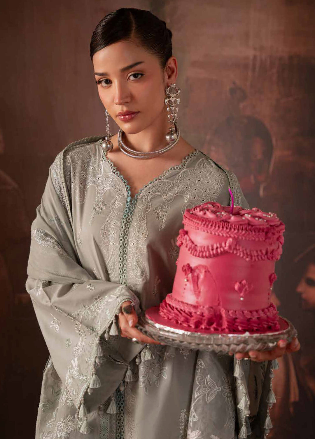 Feya by Nureh Unstitched Embroidered Lawn 3 Piece Suit NU26ULF FE-21 - Eid Collection