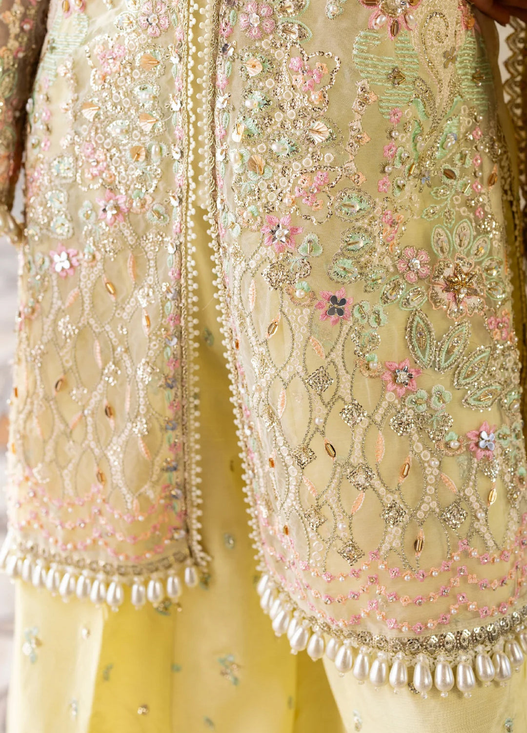 Ember by Aylin Unstitched Organza Embroidered Suits 3 Piece AYL25EF D1-Lumena - Festive Collection