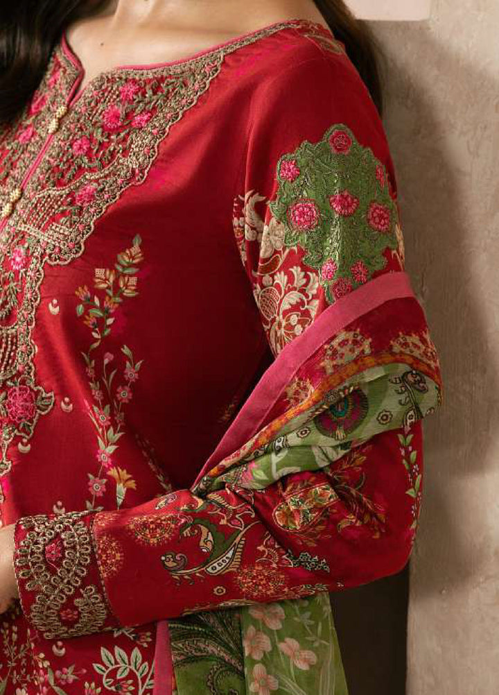 Gulaal Unstitched Embroidered Lawn 3 Piece Suit GL26ULF Nael D-1 - Festive Collection