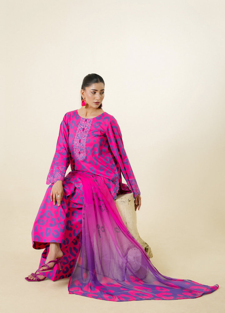 Zar e Jahan by Huma Gul Unstitched Printed Lawn 3 Piece Suit ZIMALHG-901 - Casual Collection