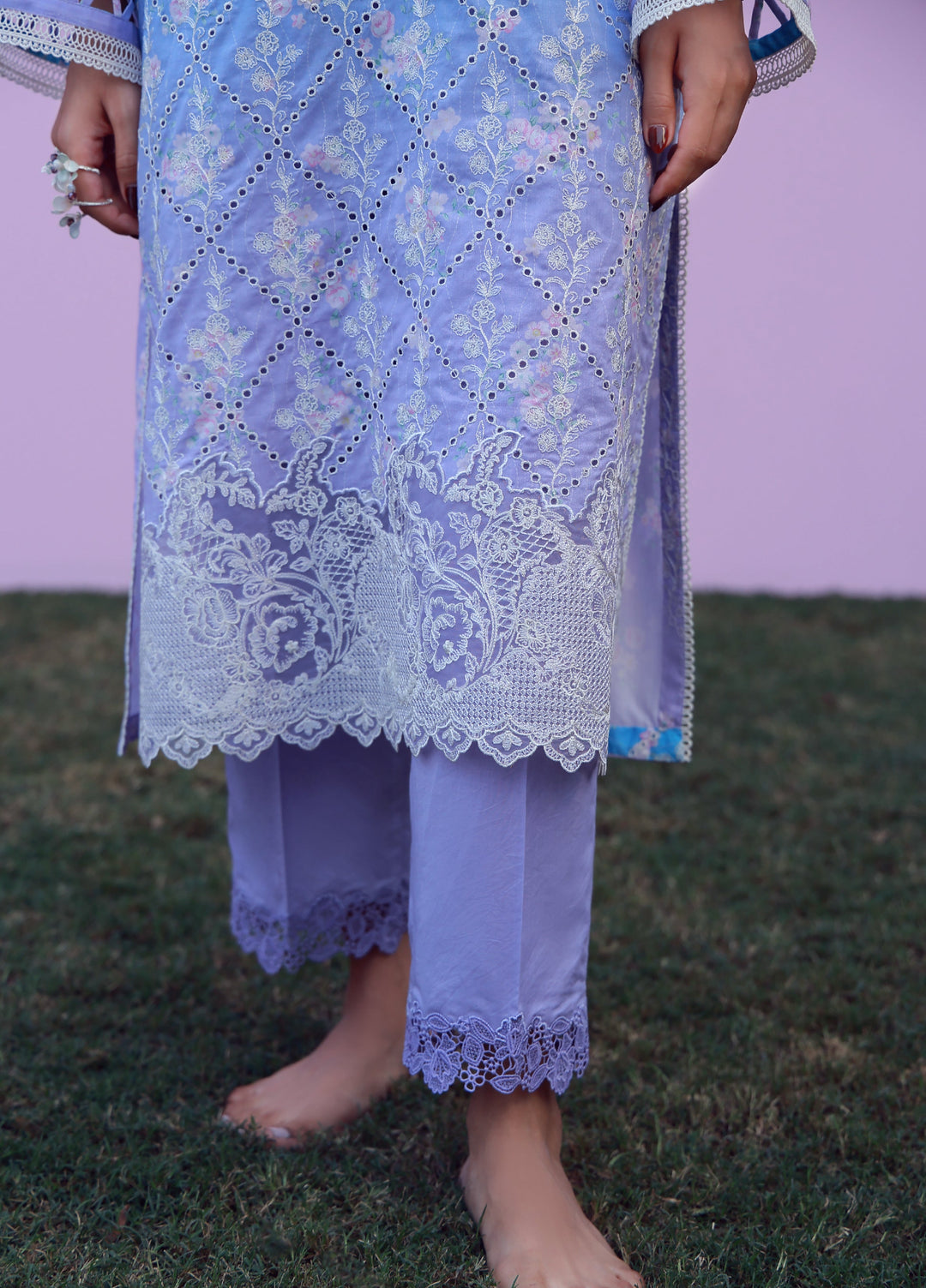 Mirha by Sahar Unstitched Embroidered Lawn 3 Piece Suit SS1-26-42 Indigo Amethyst - Summer Collection