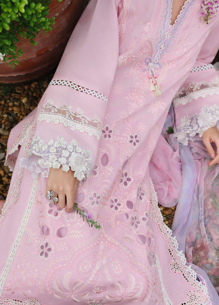 The Secret Garden by Mushq Unstitched Embroidered Lawn 3 Piece Suit MU26USG Rosewood Secret HUNSS260410 - Festive Collection