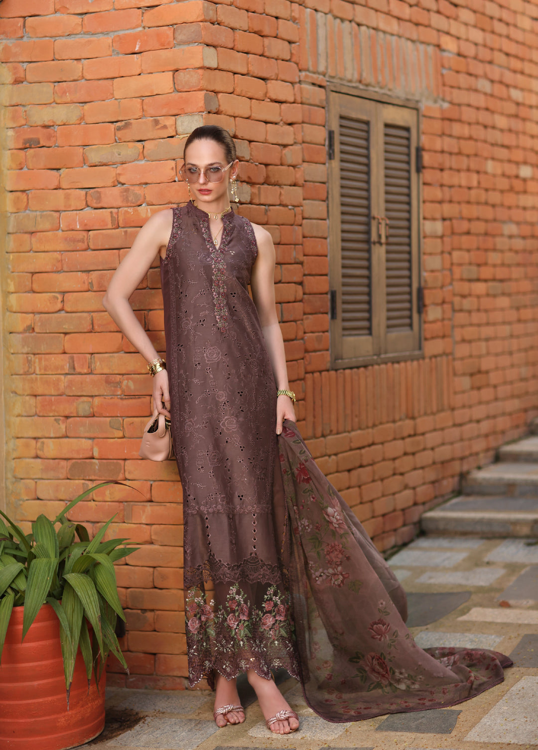 Noor by Saadia Asad Unstitched Embroidered Laserkari Lawn 3 Piece Suit SA26ULNL D3 - Lawn Collection