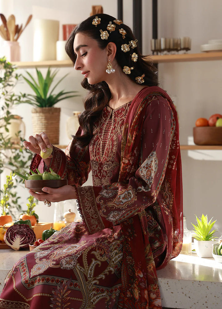 Delia by Gulaal Unstitched Embroidered Lawn 3 Piece Suit GL26UD D-6 Reva - Summer Collection