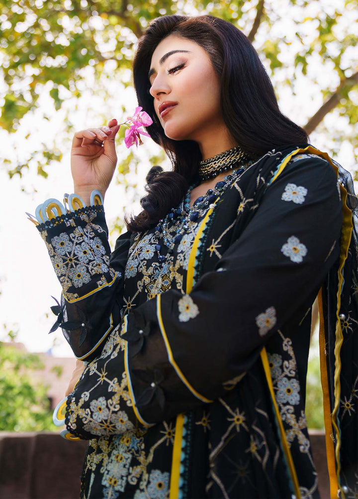 Shurooq Unstitched Luxury Lawn Embroidered 3 Piece SQ25 D-05 Calypso - Festive Collection