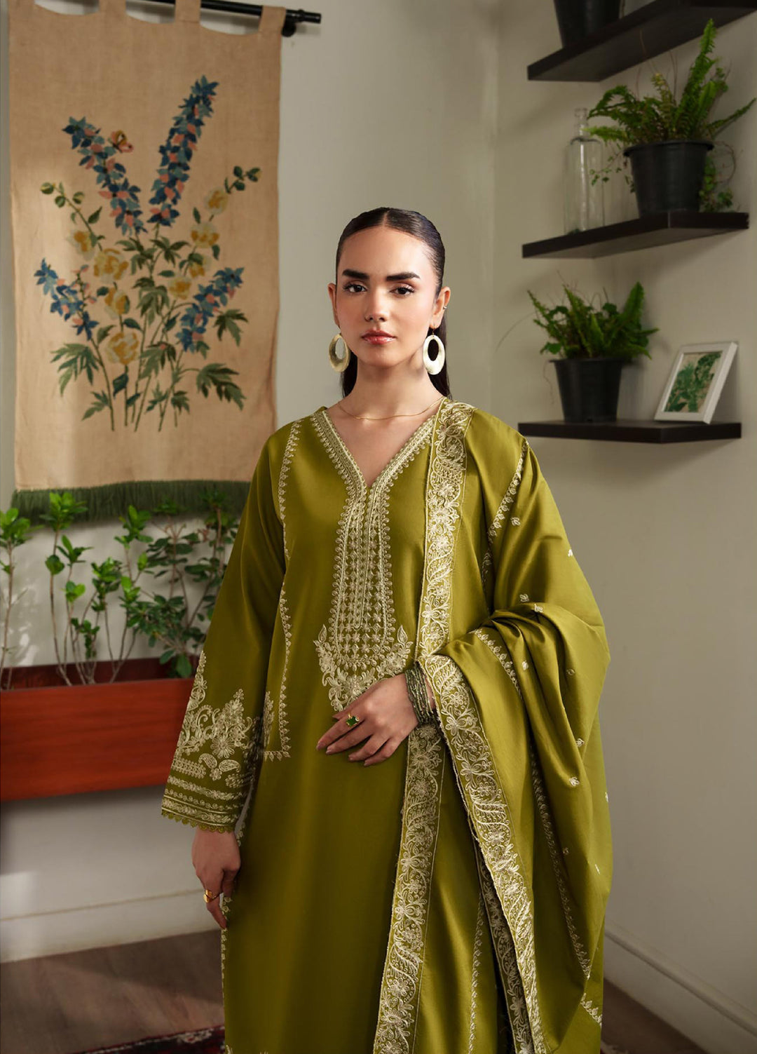 RajBari Women RTW Embroidered Lawn 3 Piece Suit RB26PLE Zimal (10) - Eid Collection