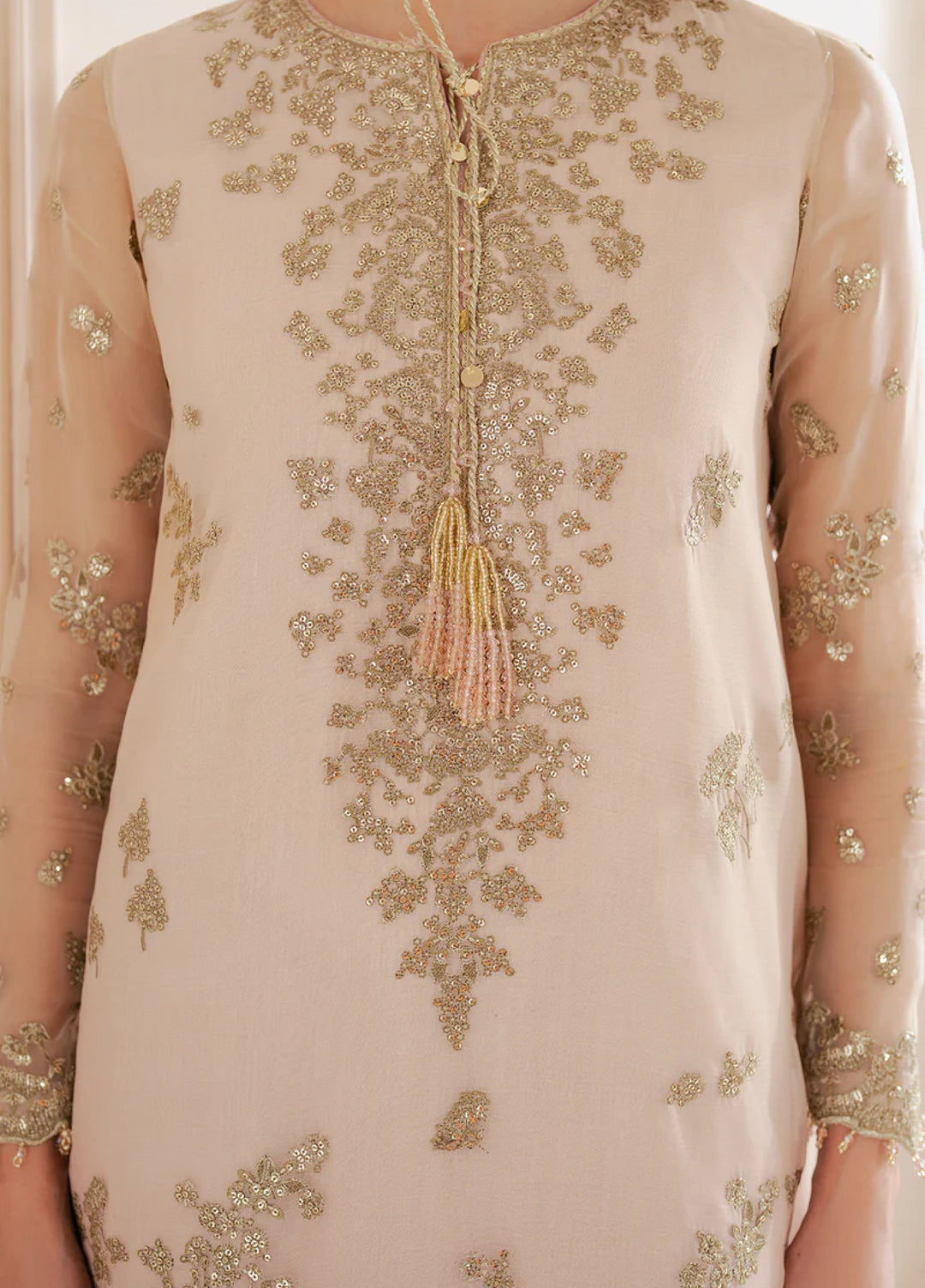 Jazmin Unstitched Chiffon Embroidered Suits 3 Piece JZ25CF JZ-UC-D3067 - Festive Collection