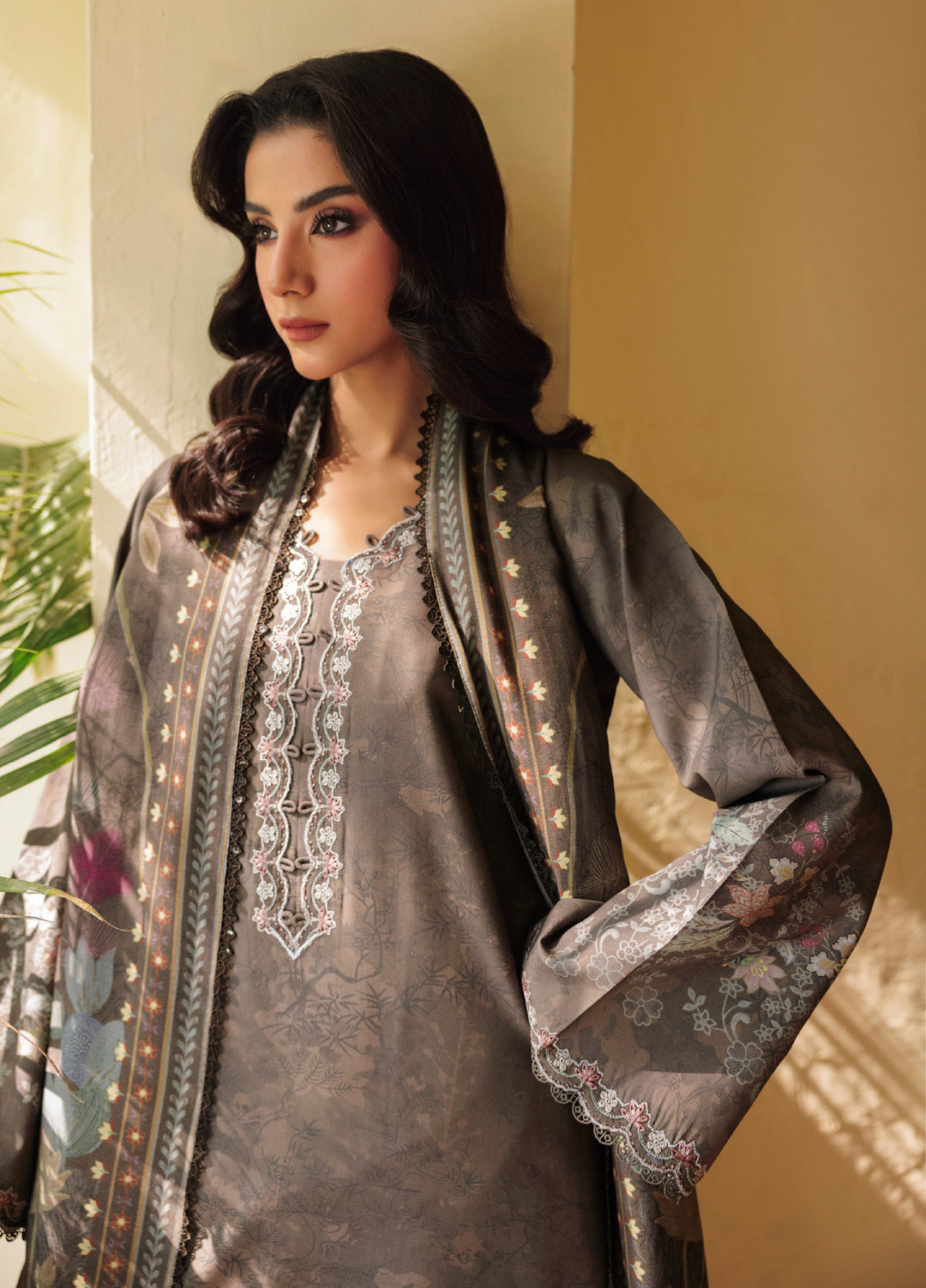 Zync by Florent Whispers Unstitched Embroidered Modal 3 Piece FL25WW FL-1A - Winter Collection