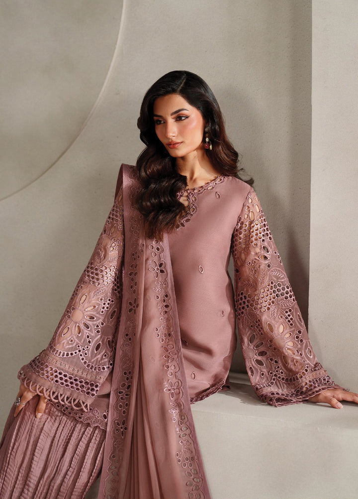 Muse Thread by Zarif Unstitched Chiffon Embroidered Suits 3 Piece ZRF25MT 02 AYLA - Festive Collection