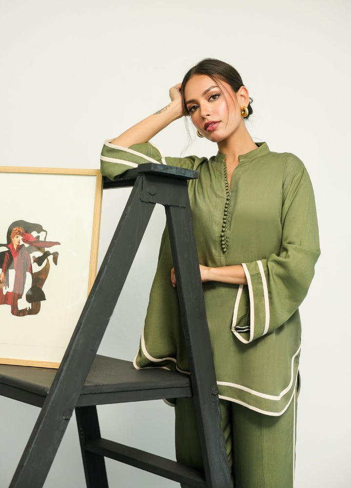 Pret Essentials by Sahar Pret Embroidered Viscose 2 Piece AWMT-AA-06 - Winter Collection