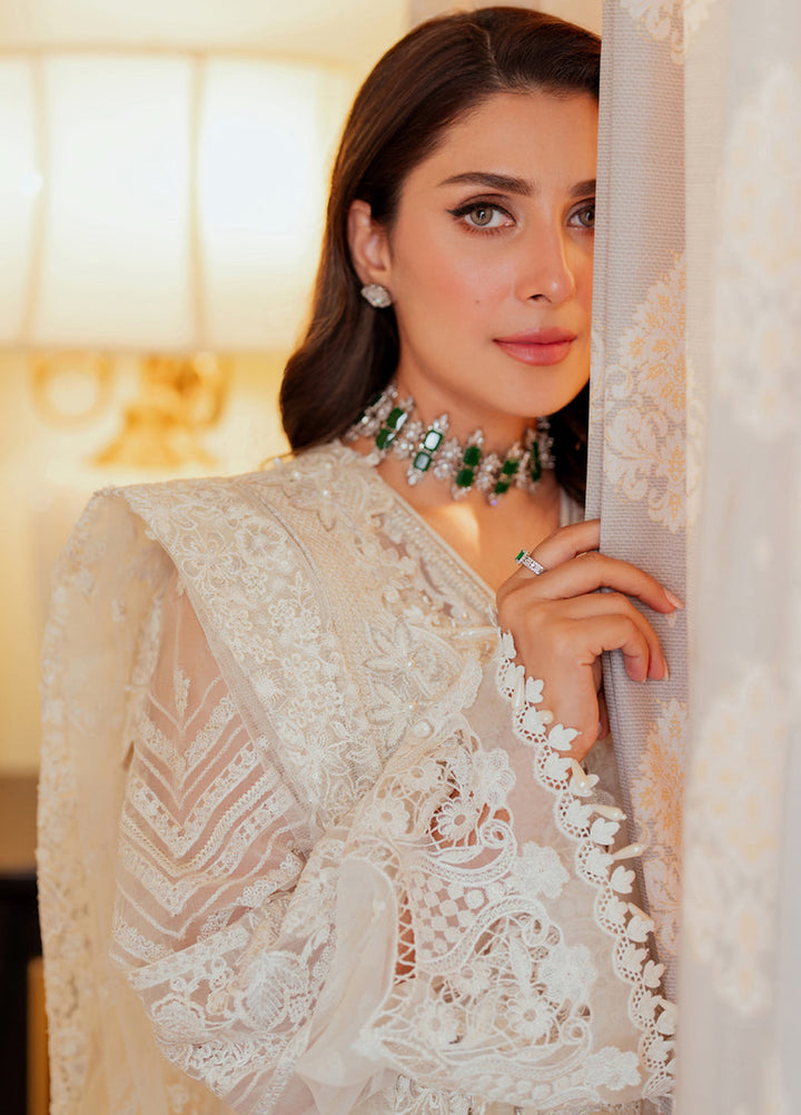Chantelle by Baroque Unstitched Chiffon Embroidered Suits 3 Piece BQ25FC CH13-02 - Festive Collection