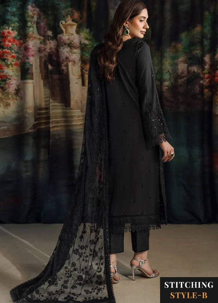 Zarif Women Unstitched Embroidered Raw Silk 3 Piece Suit ZR26UFC ZRF-RW-02 ZIVAH - Festive Collection